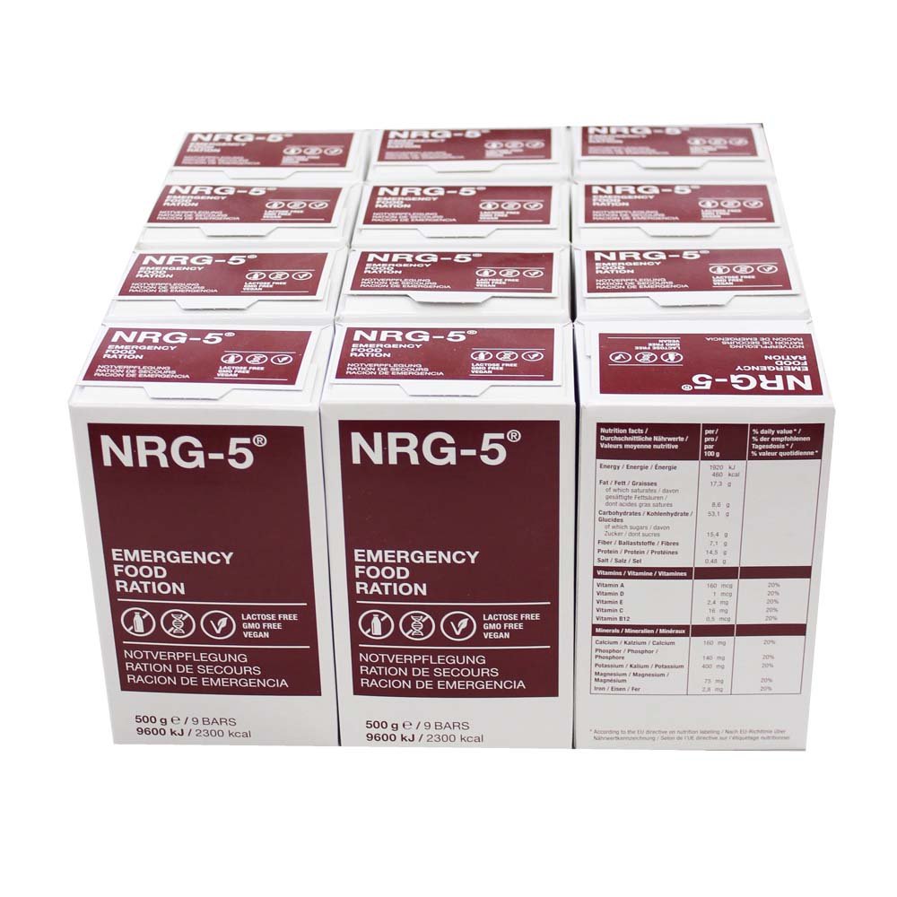 Notverpflegung Emergency Food | 12 x 500 Gramm NRG-5
