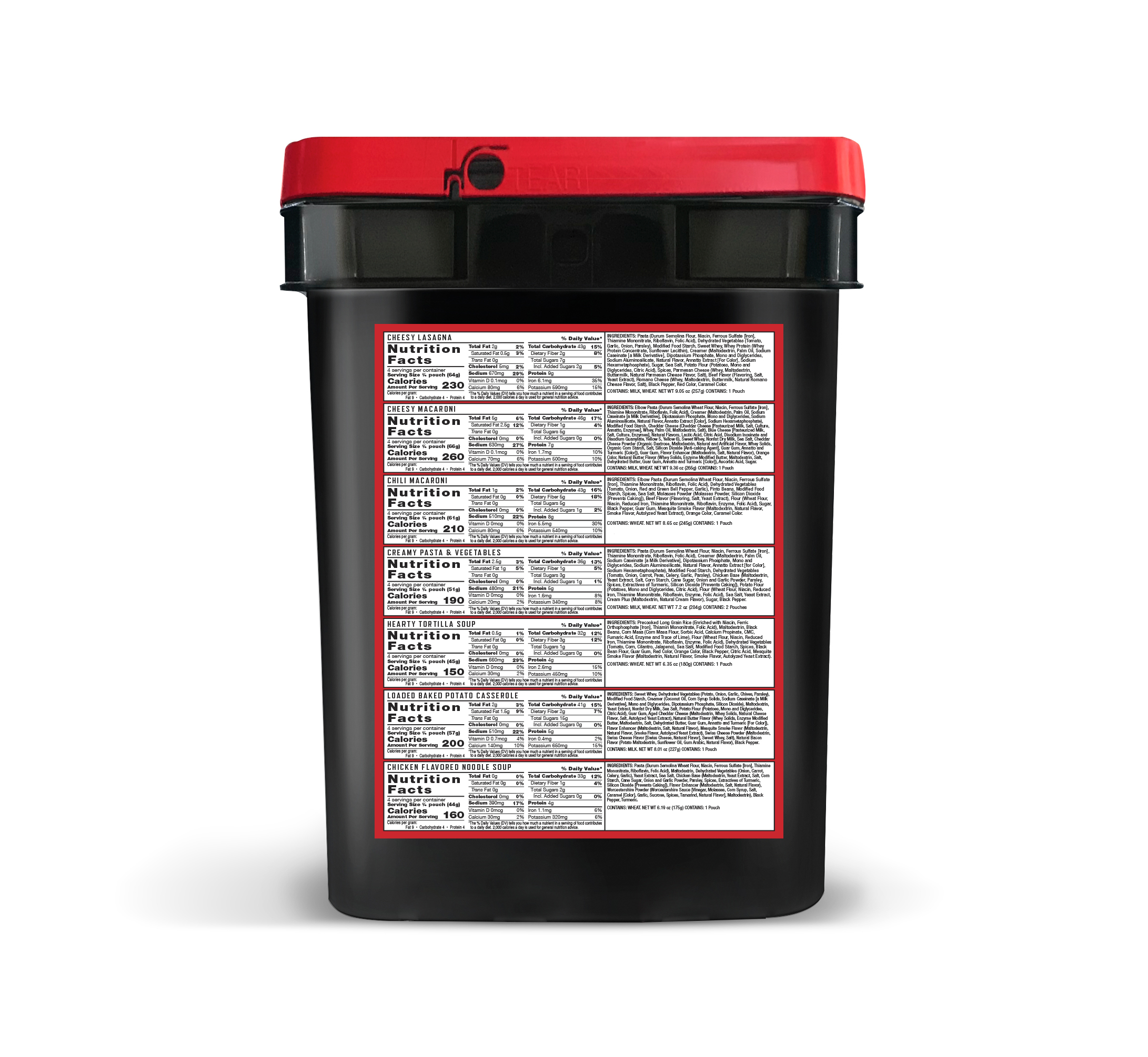 ReadyWise "Entree Bucket" 60 Portionen