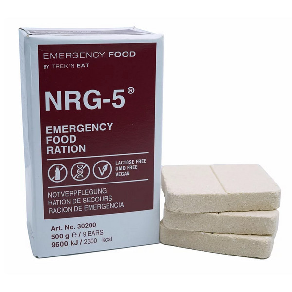 Die original NRG-5 Einheit - 500 Gramm Packung - Notverpflegung Emergency Food