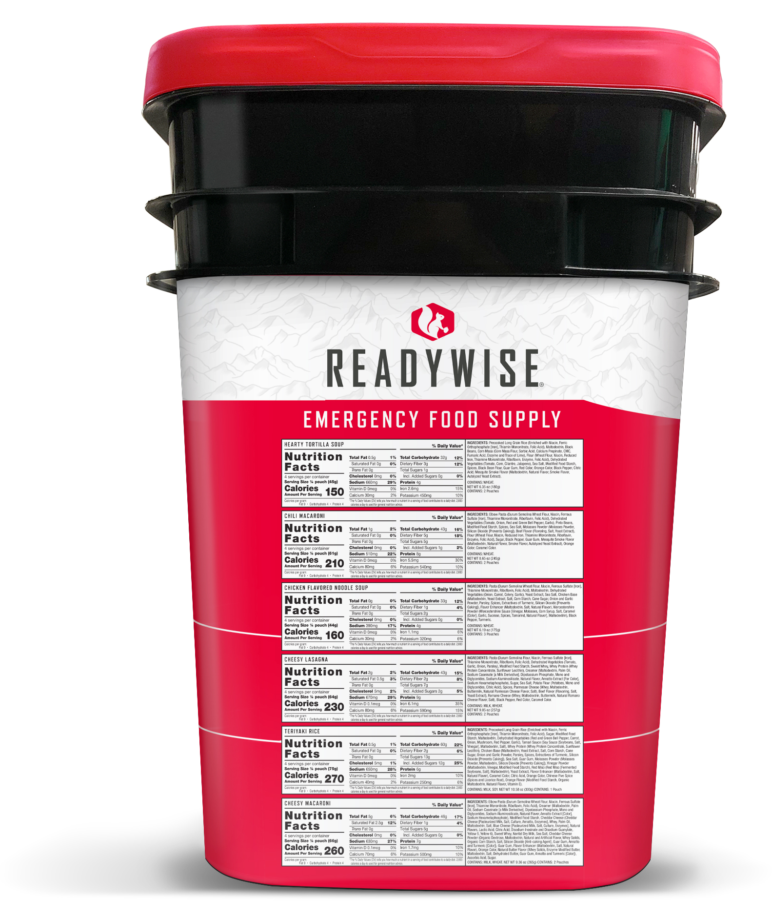 ReadyWise "Entree Bucket" 120 Portionen 